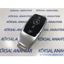 Köksal Anahtar Mercedes-Benz A, B, C, Cla, Gla, Cls, E Serisi Yeni Nesil 3 Tuşlu Smart Kumanda Kabı