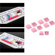 Lovıver 10 Parça 1u Keycaps Kalın Pbt Dıy Parçaları Için Kiraz Mx Mekanik Klavye Pembe  (Yurt Dışından)