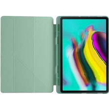 Fuchsia Galaxy Tab A7 10.4 T500 2020 Uyumlu Kalemlikli Premium Standlı Katlanabilir Uyku Modu Özellikli Tablet Kılıfı