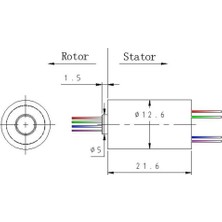 Guangdong Spirit Devre Başına 12 Tel 1.5A 240V Mikro Kapsül Kayma Halkası