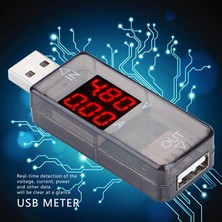 Guangdong Spirit Dc 3.2-10V LCD Voltmetre Ampermetre Akım Ölçer Multimetre Şarj USB Test Cihazı - Siyah (Yurt Dışından)