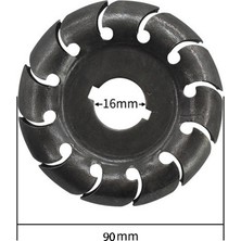 Guangdong Spirit Quanbu 2020 2 Adet 90MM Ahşap Oyma Diski 12 Diş Ahşap Şekillendirme Diski 16MM Çap Çok Fonksiyonlu Taşlama Eki 100/115 Açı Öğütücü Ağaç Işleme Aracı