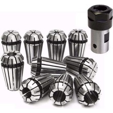 Guangdong Spirit 10 Adet ER16 Yaylı Pens + Motor Mili 8mm Uzatma Çubuğu Tutucu Cnc Freze Torna Aracı Oyma Makinesi