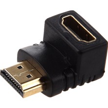 Guangdong Spirit HDMI Adaptörü 90 Derece Dik Açı L - Tipi (Alt)Siyah