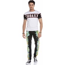Cipo & Baxx CT631 Cbaxx Basic Beyaz Erkek T-Shirt