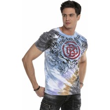 Cipo & Baxx CT643 İkiz Kafalı Puma Renkli T-Shirt