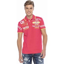 Cipo & Baxx CT603 Basklı Slim Fuşya Erkek Polo T-Shirt