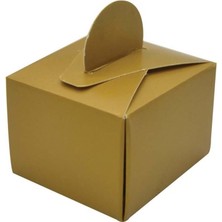 Organizasyon Pazarı Kare Gold Lokum Kutusu Lokumluk 50 Adet