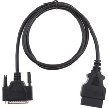 Cuticate 16 Pin Obdıı Obd2 Db 25 Pin Uzatma Teşhis Kablo Adaptörü Kordon 100CM (Yurt Dışından)