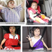 Cuticate Çocuklar Araba Emniyet Emniyet Kemeri Ayarlayıcı Evrensel Üçgen Tutucu - Gri (Yurt Dışından)