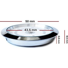 OEM Analog Higrometre Nem Ölçer Humidor Puro Kutusu Için Metal Çerçeve Beyaz 50MM