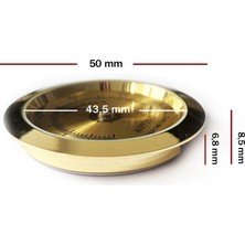 AO Analog Higrometre Nem Ölçer Humidor Puro Kutusu Için Metal Çerçeve Sarı 50MM