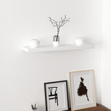 Minar Gizli Tutuculu Duvar Rafı 80 cm - P.beyaz