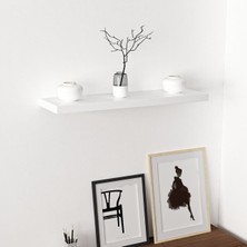 Minar Gizli Tutuculu Duvar Rafı 80 cm - P.beyaz