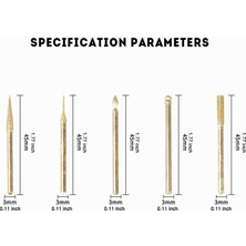 Guangdong Spirit 60 Adet Çeşitli Elmas Çapak Uçları Gravür Özlem Parlatma Cam Taş Metal Dremel Döner Usta Için Araçlar