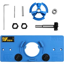 Guangdong Spirit 15-35MM Gizli Fincan Tarzı Menteşe Jig Sıkıcı Delik Matkap Kılavuzu + Ahşap Kesici Marangoz F Ağaç Işleme Aletleri(Yurt Dışından)