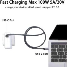 Guangdong Spirit 100W 5A/20V USB C Kablosu - Siyah (Yurt Dışından)