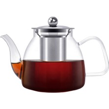 Paçi 1200ML Isıya Dayanıklı Süzgeçli Cam Demlik