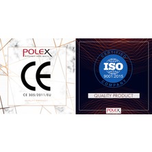 POLEX Cristalüx Granit Evye P-S60 Bej Tezgah Altı Ve Tezgah Üstü Kare Mutfak Evyesi 60,5x49,5cm