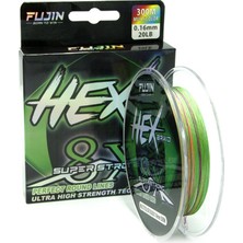 Fujin Hex Braid 8x 300MT Multicolor Pe Ip Misina