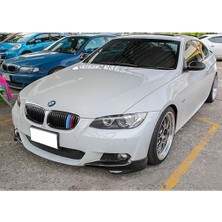 MKG Bmw E92 3 Serisi Ön Tampon Flap Seti M Performance P Black 2007 - 2009 Abs Plastik