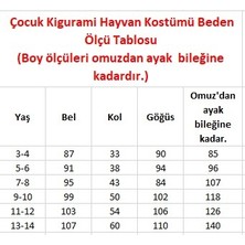 Yüsü Çocuk Kigurami Gri Kedi Tom Kostümü