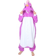 Yüsü Yetikin Kigurumi Mor Unicorn Kostümü