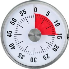 Baosity 3 Inç Yuvarlak Mutfak Mekanik Zamanlayıcı Geri Sayım Sayımı Alarm Yemek Beyaz (Yurt Dışından)