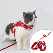 B Baosity Kedi Koşum Yumuşak Ayarlanabilir Pet Yelek Yürüyüş Küçük Orta Büyük Kediler Xs Pink (Yurt Dışından)