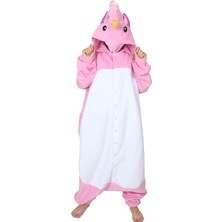 Yüsü Yetişkin Kigurumi Pembe Unicorn Kostüm