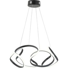 Dekorluna Honos Siyah Modern LED Avize