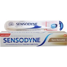 Sensodyne Tam Koruma Diş Macunu 75 Ml + Diş Eti Bakımı Fırçası Mavi