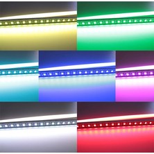 Dora Led Alüminyum Kasa Lı 5730 Ledli Çubuk LED Bar Yeşil-Opak-1 Amper PLASTIK-50CM