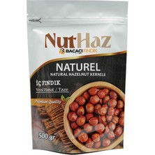 Nuthaz Naturel Çiğ Iç Fındık 500 gr Doypack Paket