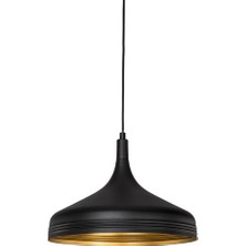 Cata CT-8103 Siyah Metal Gold Dekoratif Tekli Sarkıt Avize