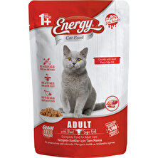 Energy Sığır Etli Islak Kedi Maması 85 gr x 6