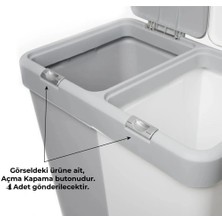 Geseus Motek Çamaşır Sepeti Yedek Açma Kapama Buton,düğme 40LT-80LT 4 Adet