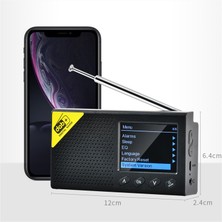 Sanlindoutaşınabilir Bluetooth Uyumlu Dijital Radyo Dab Yayın Ekipmanları, 2.4 Inç Renkli Lcd Ekranlı Dijital Yayın Oynatması | Radyo (Yurt Dışından)