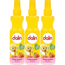 Dalin Kolay Saç Tarama Spreyi 200ML Badem Özlü (3 Lü Set)