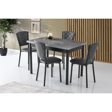 Erezoğulları Mobilya Smart Açılır Mutfak Masası ve 4 Adet Sandalye Takımı 70 x 110 cm