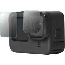 Ayex Hero 9 Temperli Cam Ekran Koruyucu Gopro Hero 9, 10, 11, 12 ile Uyumlu