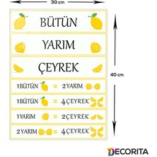 Decorita Okul | Cam Tablo | Matematik Kavramlar Bölme | 30cm x 40cm