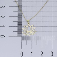 İryum 14K Altın Lotus Çiçeği Kolye  4N37026