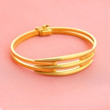 İryum 22K Altın Kaburga Kelepçe Bileklik 2K36009