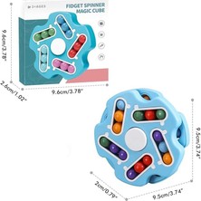Eğlenceli Küp Üç Parçalı Set, Fidget Küp, Dönen Sihirli Fasulye Oyuncakları (Yurt Dışından)