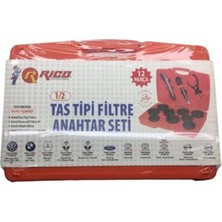 Rico KK1233 Tas Tipi Filtre Anahtar Seti Takımı 1/2" 12 Parça