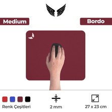 GoLite Bordo Mouse Pad 27x23 Cm Medium - Orta Boy Mousepad Klavye Fare Altlığı MP01