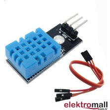 Elektromall DHT11 Kablolu Nem-Isı-Sıcaklık Sensör Modülü