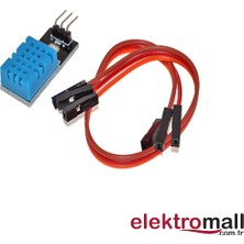 Elektromall DHT11 Kablolu Nem-Isı-Sıcaklık Sensör Modülü