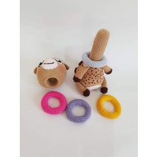 Oyuncak Park Eğitici Zürafa Amigurumi  Oyuncak